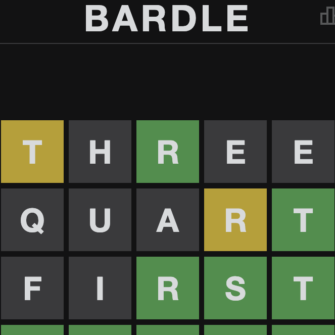 Bardle - Shakespeare Wordle