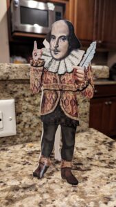 He's my new tiny Shakespeare muse.