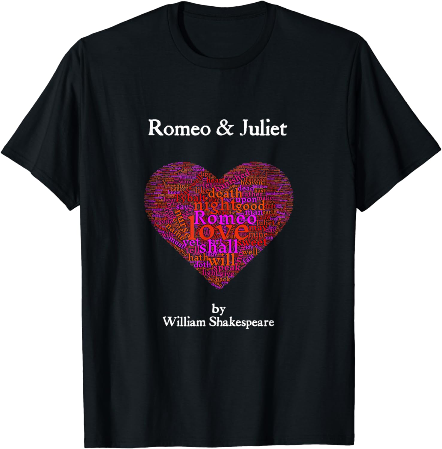 romeo and juliet valentine t-shirt | Shakespeare Geek
