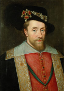 Wikipedia, where I got this image, doesn't say that King James I was gay, though it does have a section on speculation over his personal relationships.