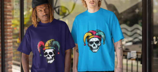 Alas, Poor Yorick Jester Skull Mockup